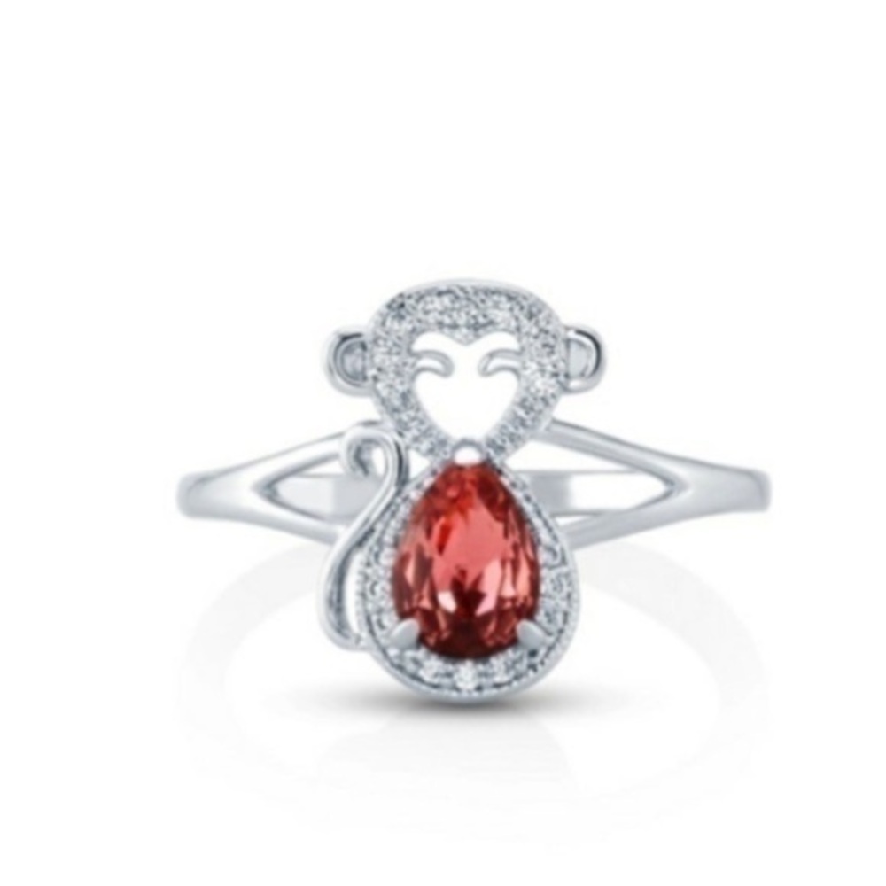 Fragrant Jewels Rhodium Plated Ring from “BANANAS FOR YOU” collection New size 7